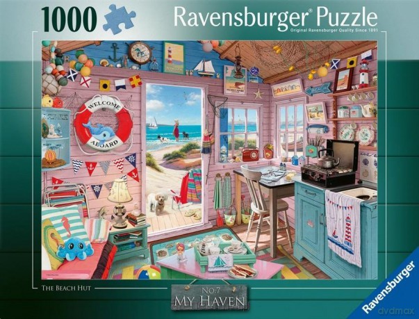 RAVENSBURGER 1000 el. Chatka na plaży [PUZZLE]