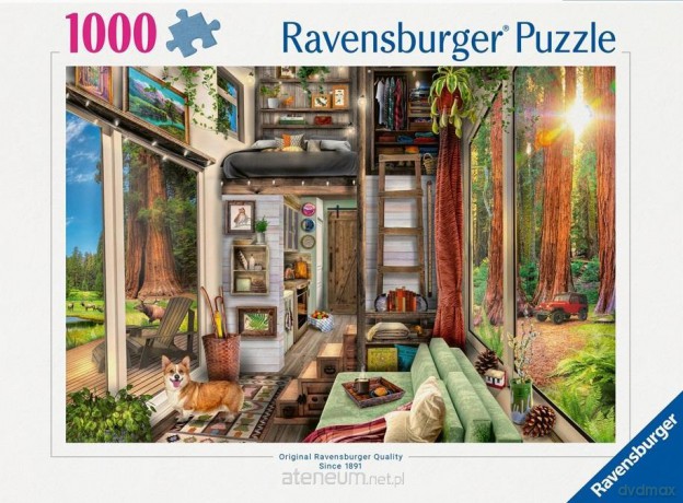 RAVENSBURGER 1000 el. Domek w lesie [PUZZLE]