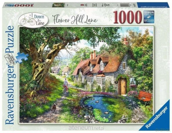 RAVENSBURGER 1000 el. Droga wśród wzgórza kwiatów [PUZZLE]