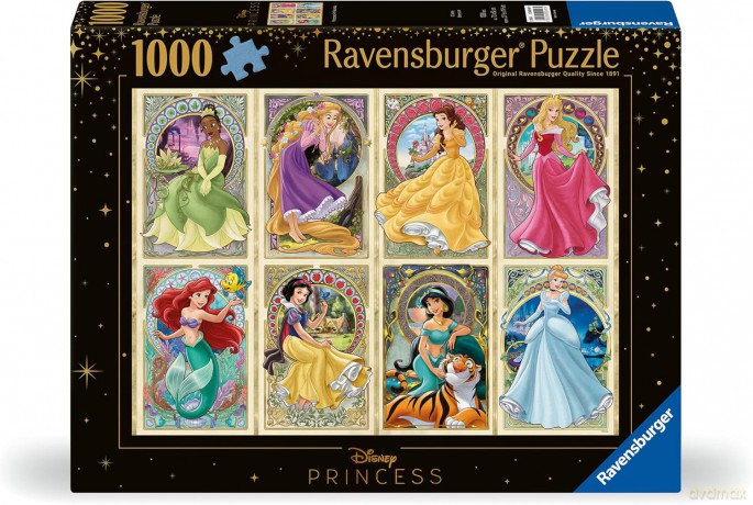 RAVENSBURGER 1000 el. Księżniczka Art Nouveau [PUZZLE]