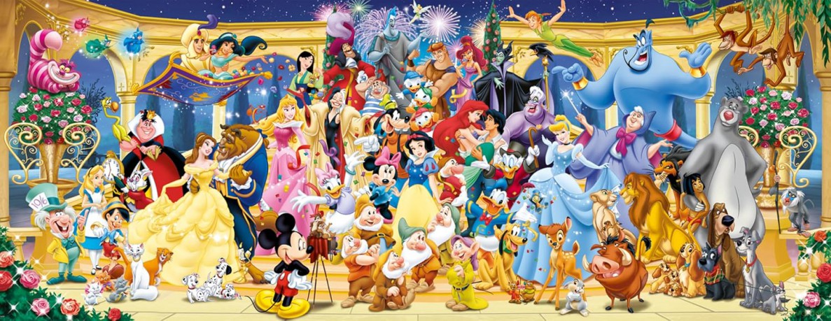 RAVENSBURGER 1000 el. Panorama Postacie Disney [PUZZLE]