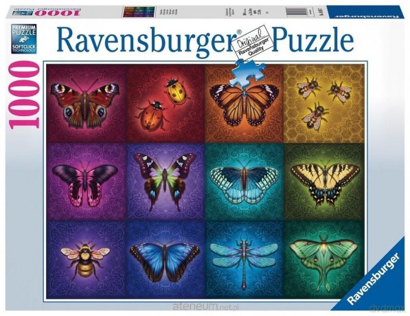 RAVENSBURGER 1000 el. Piękne skrzydlate owady [PUZZLE]