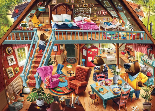 RAVENSBURGER 1000 el. Porwanie Złotowłosej [PUZZLE]