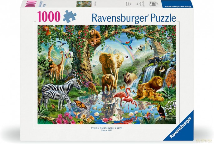 RAVENSBURGER 1000 el. Przygoda w dżungli [PUZZLE]