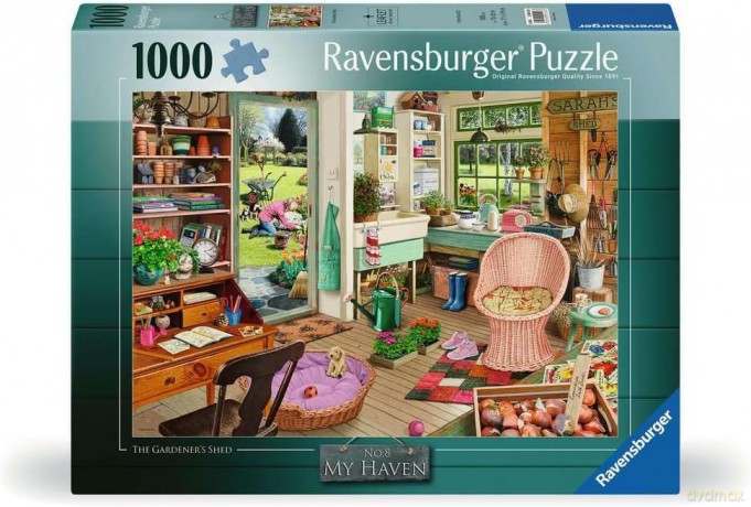 RAVENSBURGER 1000 el. Szopa ogrodowa [PUZZLE]
