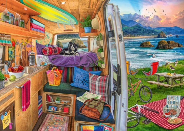 RAVENSBURGER 1000 el. Widok z kampera [PUZZLE]