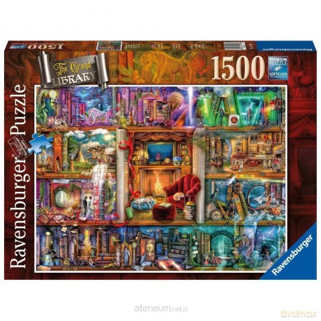 RAVENSBURGER 1500 el. Bogata bilblioteka [PUZZLE]