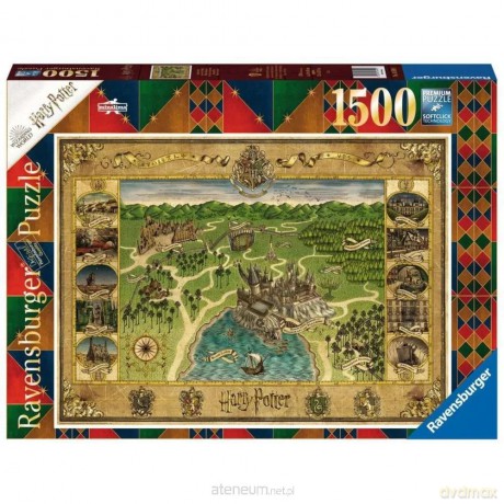 RAVENSBURGER 1500 el. Mapa Hogwartu [PUZZLE]