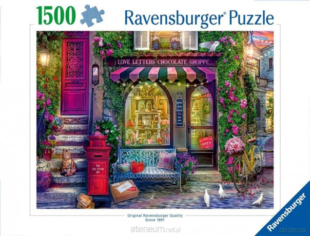 RAVENSBURGER 1500 el. Sklep z czekoladą [PUZZLE]
