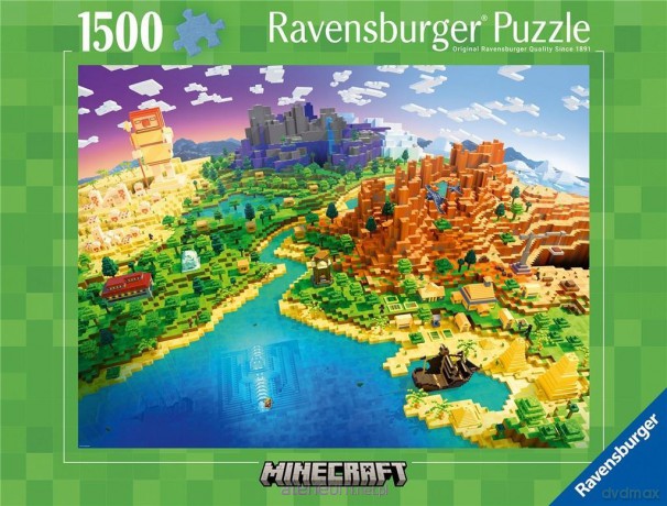 RAVENSBURGER 1500 el. World of Minecraft [PUZZLE]