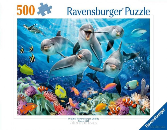 RAVENSBURGER 2D 500 el. Delfiny [PUZZLE]