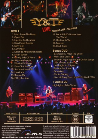 Y and T - Live One Hot Night [2DVD]+[CD]