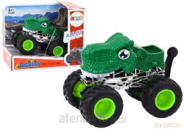Terenówka dino duże gumowe koła zielona