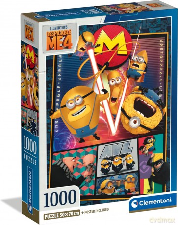 CLEMENTONI 1000 el. Compact Despicable Me 4 [PUZZLE]