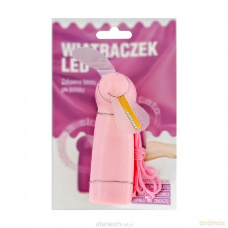 Wiatraczek led różowy