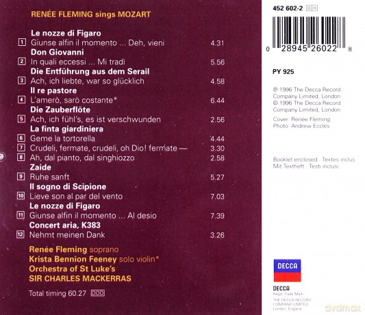 Renee Fleming: Mozart Arias [CD]
