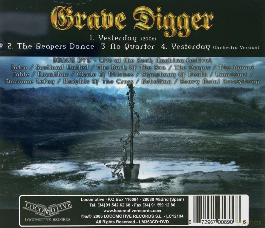 Grave Digger: Yesterday [CD]+[DVD]