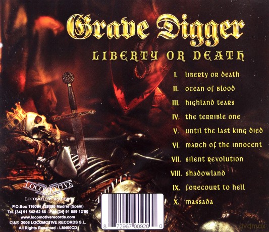 Grave Digger: Liberty Or Death [CD]