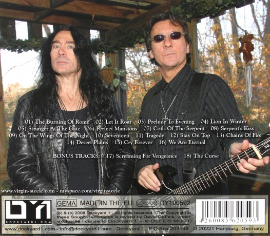 Virgin Steele: Age Of Consent [CD]