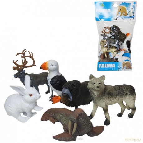 Zwierzęta polarne arktyczne 6szt [FIGURKA]