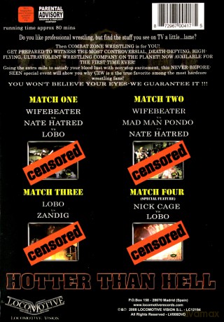 Combat Zone Wrestling - Hotter Than Hell [DVD]