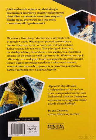 Dewolucja Relacja z pierwszej ręki o masakrze dokonanej przez sasquatche w Rainier - Max Brooks [KSIĄŻKA]
