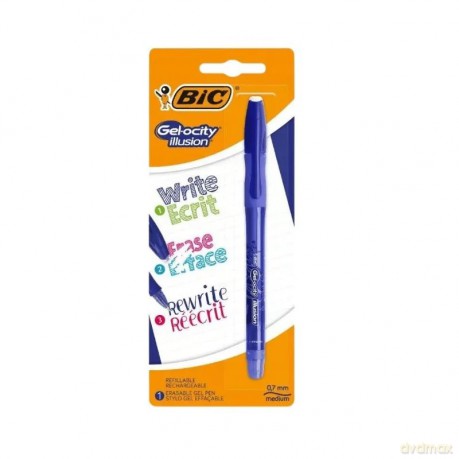 Długopis wymazywalny Gel-ocity illusion niebieski BIC