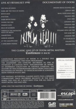 Candlemass: Documents of Doom [2DVD]