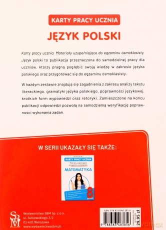Język polski. Karty pracy ucznia. Materiały uzupełniające do egzaminu ósmoklasisty - Lucyna Kasjanowicz [KSIĄŻKA]