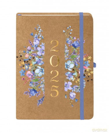 Kalendarz 2025 Kraft A5 Blue