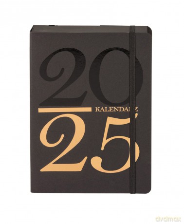 Kalendarz 2025 Kraft A5 czarny