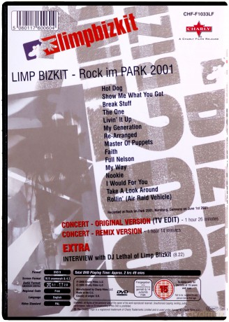 Limp Bizkit: Rock IM Park 2001 [DVD]