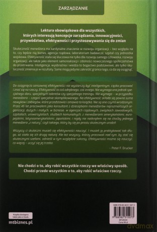 Menedżer skuteczny. Efektywności można się nauczyć - Peter F. Drucker [KSIĄŻKA]