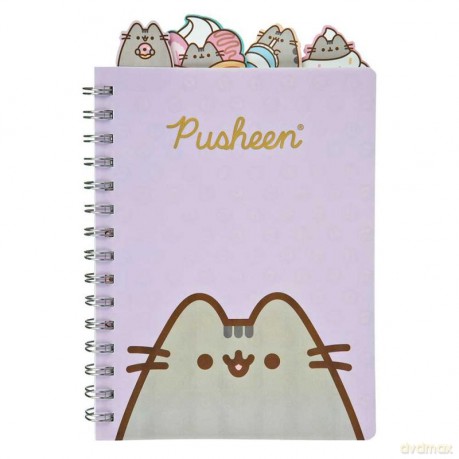 Notatnik A5 na spirali Pusheen ozdobny PUSE0597