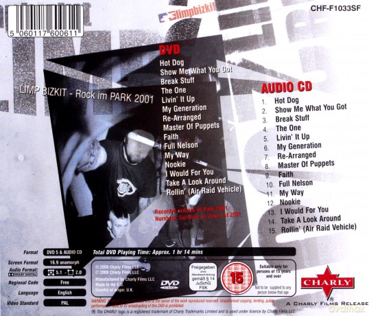 Limp Bizkit: Rock IM Park 2001 [CD]+[DVD]