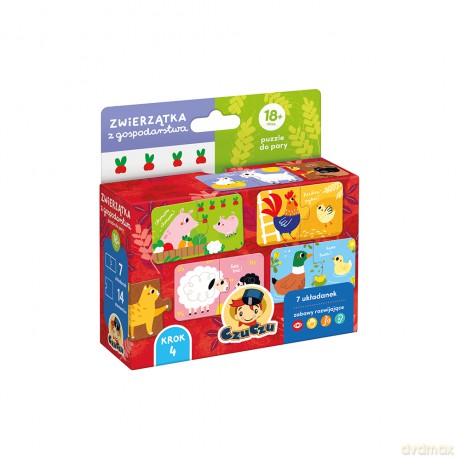 Puzzle do pary Zwierzątka z gospodarstwa CzuCzu [PUZZLE]
