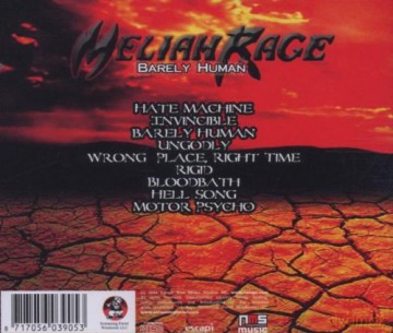 Meliah Rage: Barely Human [2CD]