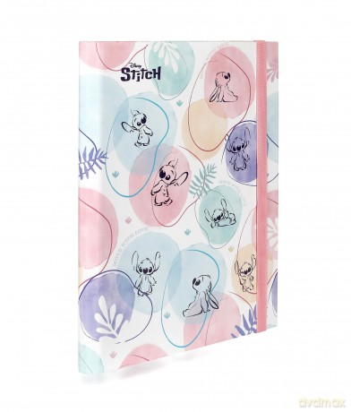 Teczka A4 przestrzenna z gumką Disney Fashion Stitch wzór 1