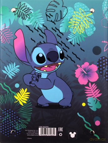 Teczka A5 przestrzenna z gumką Disney Core Stitch