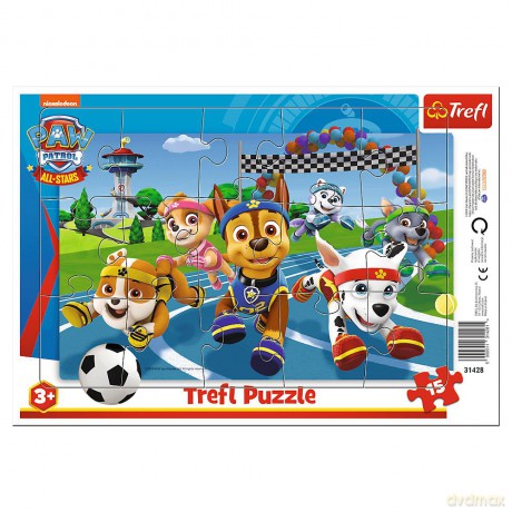 TREFL 15 el. Ramkowe Uczynne pieski Viacom PAW Patrol 31428 [PUZZLE]