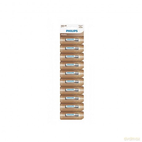 Bateria PHILIPS AAA LR03 Zrywka 10szt Entry Alkaline