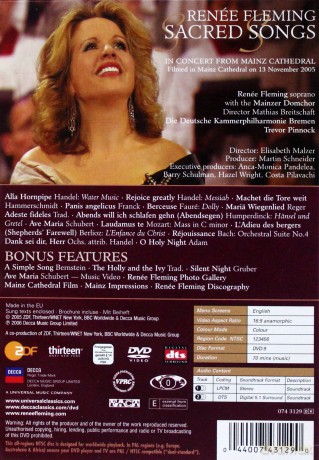 Renee Fleming: Sacred Songs [DVD]