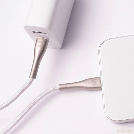 Forever kabel Sleek USB-C - USB-C 2,0 m 60W biały