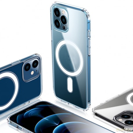 Nakładka Anti Shock 1,5 mm Mag do iPhone 16 6,1" transparentna big hole