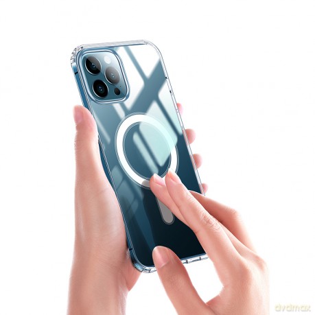 Nakładka Anti Shock 1,5 mm Mag do iPhone 16 6,1" transparentna big hole