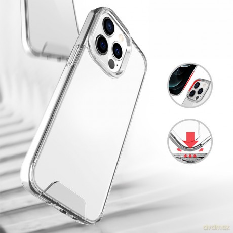 Nakładka Crystal do iPhone 16 Plus 6,7" transparentna big hole
