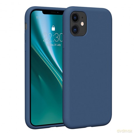 Nakładka Etteri Silicone Case do iPhone 11 ciemnoniebieska