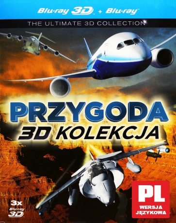Przygoda w 3D: Legendy przestworzy 3D / Misja ratunkowa 3D / Wielki kanion 3D [3xBlu-Ray 3D]