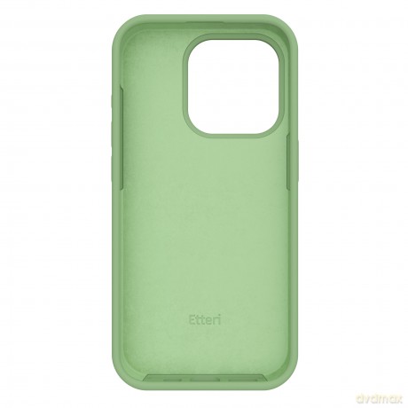 Nakładka Etteri Silicone Case do iPhone 13 6,1" jasnozielona