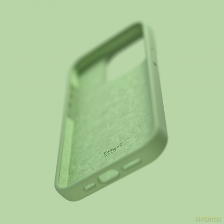 Nakładka Etteri Silicone Case do iPhone 15 Pro 6,1" jasnozielona